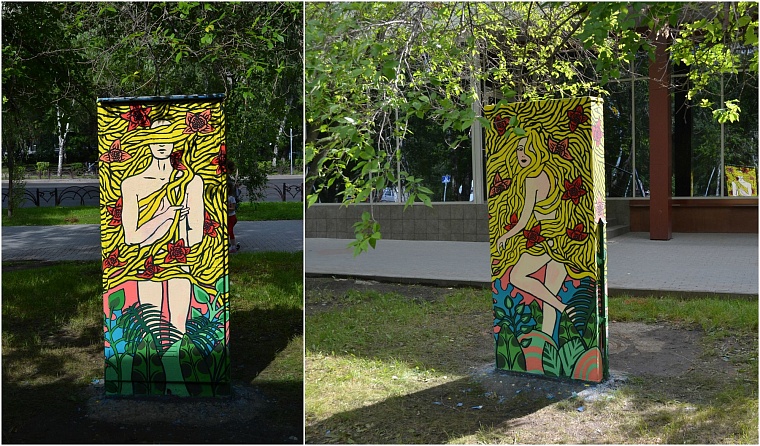 Тюмень в рисунках уличных художников