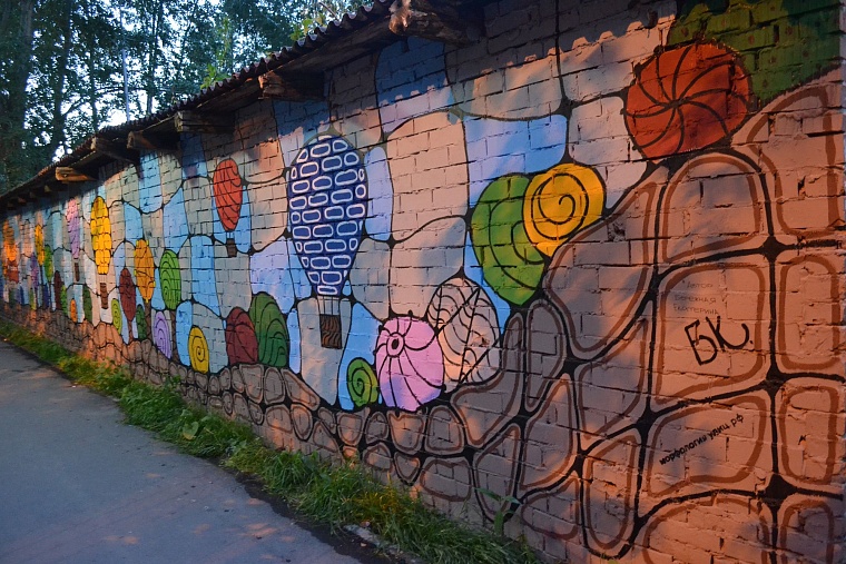 Тюмень в рисунках уличных художников