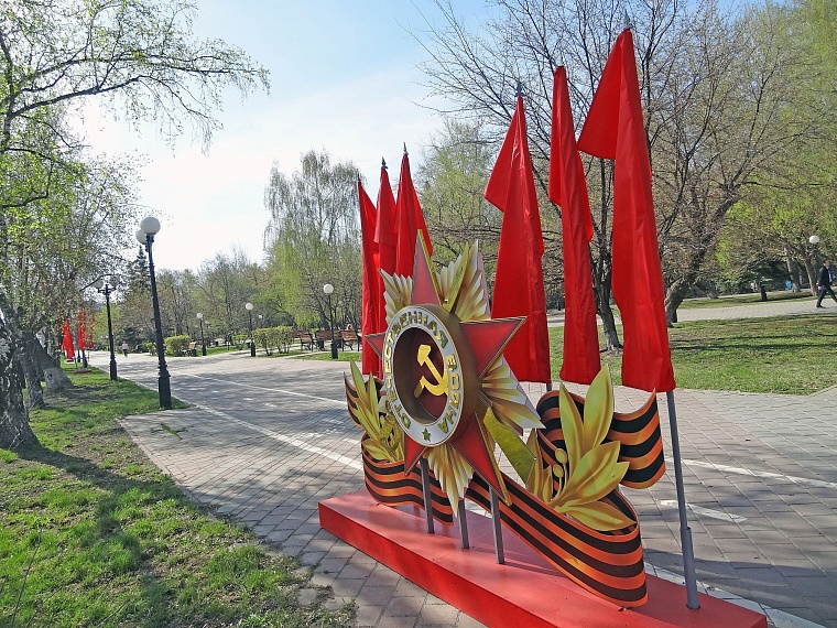 Как украсили Тюмень к 9 мая