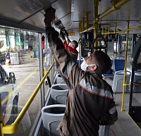 В автобусах Тобольска устанавливают видеокамеры